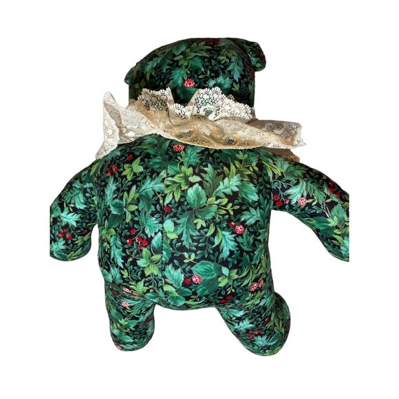 Homemade Stuffed Plush Teddy Bear Christmas Theme Pattern - Picture 6 of 11